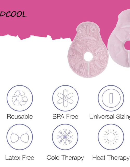 Load image into Gallery viewer, Breastfeeding Essentials Nursing Soothing Gel Pads Hot Cold Packs 2 Count

