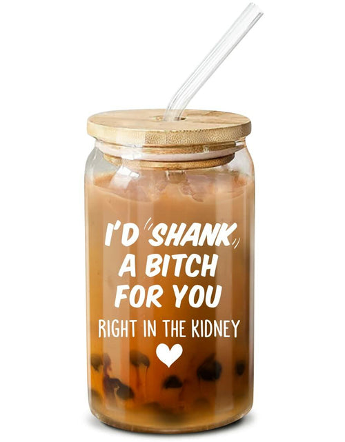 Load image into Gallery viewer, NewEleven Friendship Coffee Glass 16 Oz Gift for Women Female Bestie
