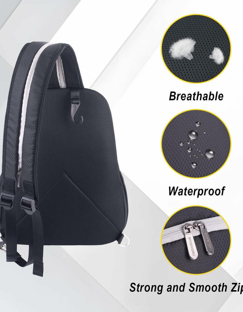 Load image into Gallery viewer, SPOENGRU Small Convertible Sling Backpack Crossbody Bag Black
