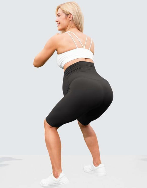 Load image into Gallery viewer, QoBexim 2 Pack Plus Size Maternity Yoga Shorts Black Size Freesize

