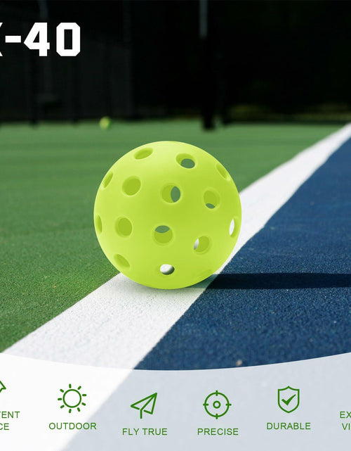Load image into Gallery viewer, U-pick Pickleball Balls 40 Holes Outdoor Durable High Elasticity 4 Pack Multi
