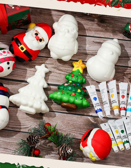 Load image into Gallery viewer, Poen 12 Pack Christmas Slow Rise Squeeze Soft Toy Kids Xmas Crafts
