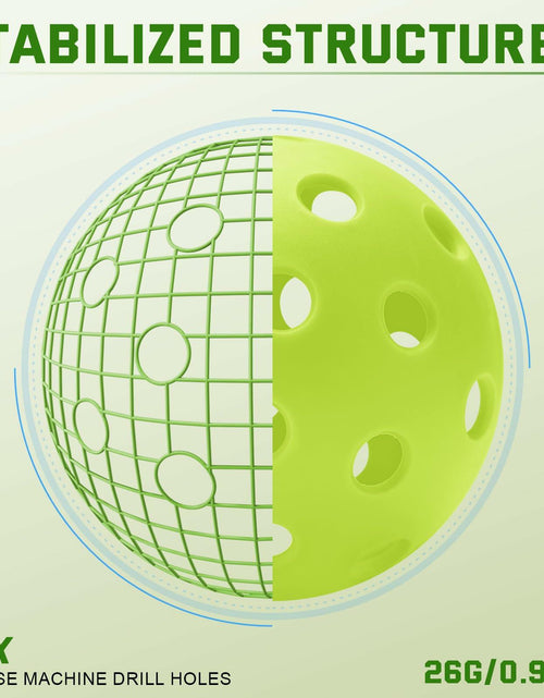 Load image into Gallery viewer, U-pick Pickleball Balls 40 Holes Outdoor Durable High Elasticity 4 Pack Multi
