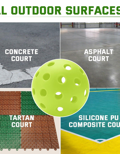 Load image into Gallery viewer, U-pick Pickleball Balls 40 Holes Outdoor Durable High Elasticity 4 Pack Multi
