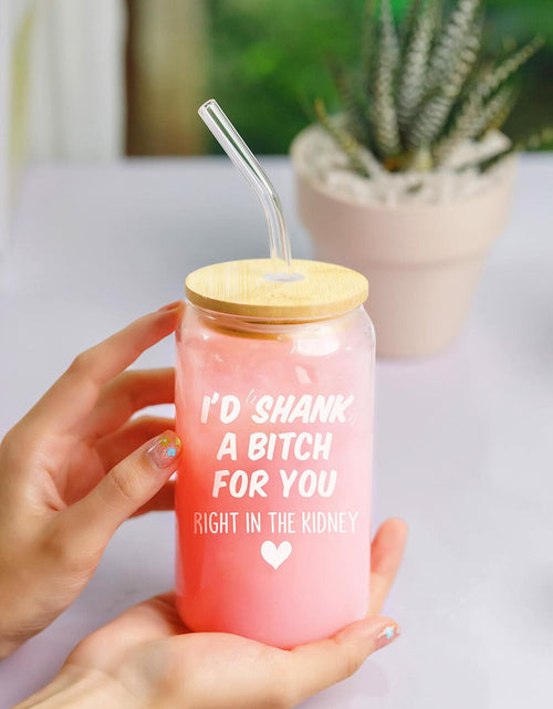 Load image into Gallery viewer, NewEleven Friendship Coffee Glass 16 Oz Gift for Women Female Bestie
