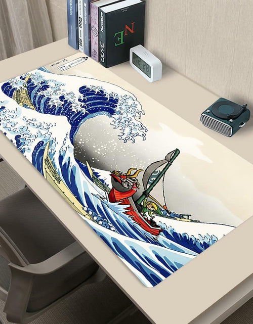 Load image into Gallery viewer, Kanagawa Extended Gaming Mouse Pad Large 31.5x11.8 Inch Non-Slip Rubber
