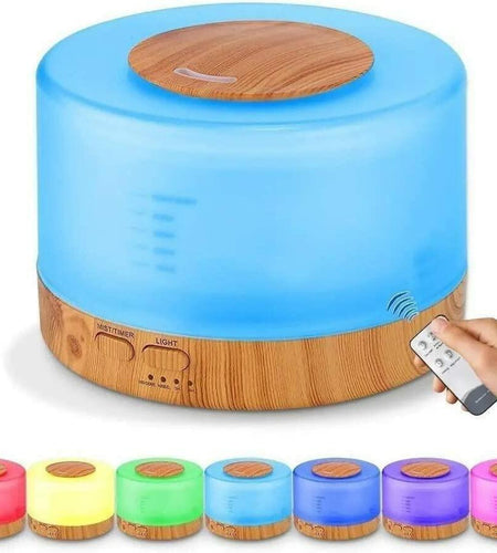 [Like New] ZENVES 500ml Ultrasonic Essential Oil Diffuser with Remote Control LED Light