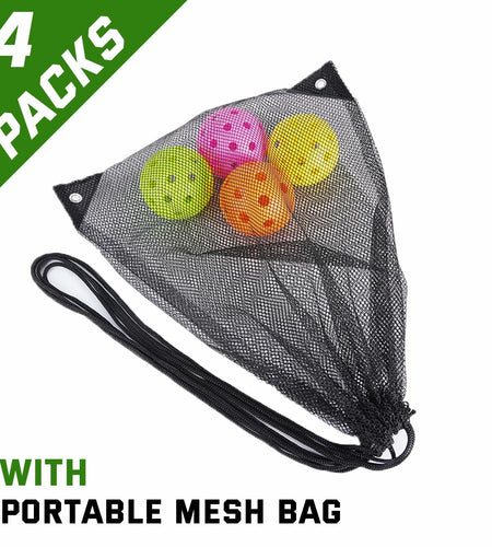 U-pick Pickleball Balls 40 Holes Outdoor Durable High Elasticity 4 Pack Multi