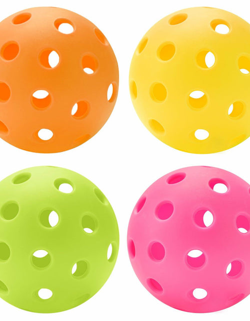 Load image into Gallery viewer, U-pick Pickleball Balls 40 Holes Outdoor Durable High Elasticity 4 Pack Multi

