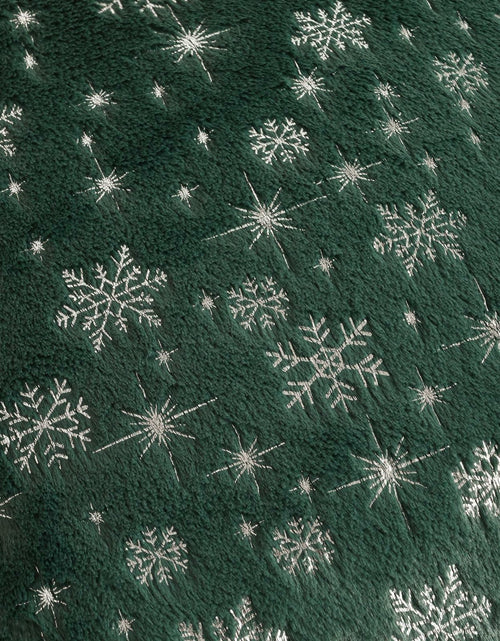 Load image into Gallery viewer, FUTEI Christmas Snowflakes Green Throw Pillow Covers Set of 2 18x18
