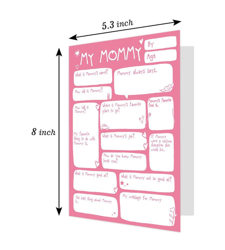 Ogeby Mothers Day Card Gift from Daughter, Funny Lovely Birthday Card for Mom