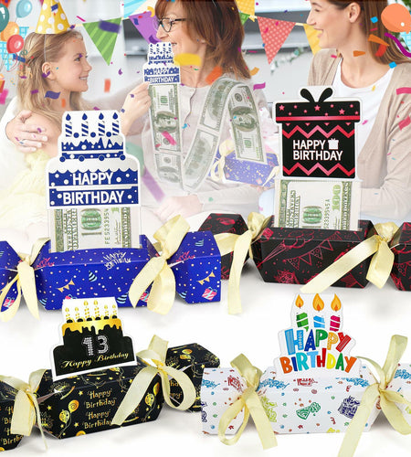 XANGNIER 8pcs Valentine's Day Surprise Money Pull Box Cash Gift Holder