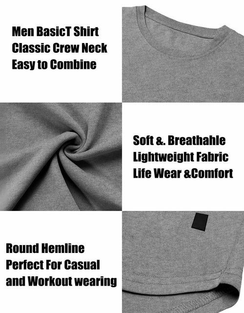 Load image into Gallery viewer, Comdecevis Muscle Big Tall T Shirt Men Gym Workout Long Sleeve Light Grey 3XL
