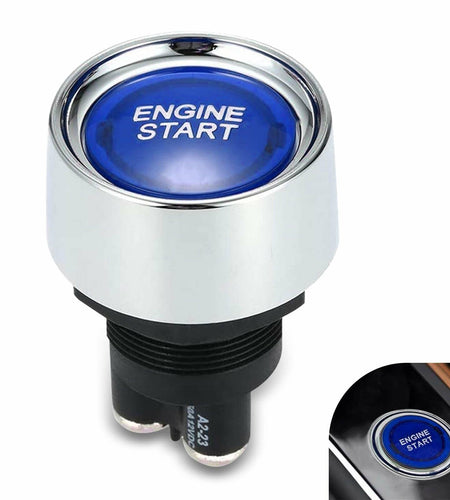 [Like New] DYEKNEE 12V Keyless One-Touch Start Switch 3 Pin Blue Engine Ignition