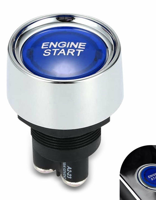 Load image into Gallery viewer, [Like New] DYEKNEE 12V Keyless One-Touch Start Switch 3 Pin Blue Engine Ignition
