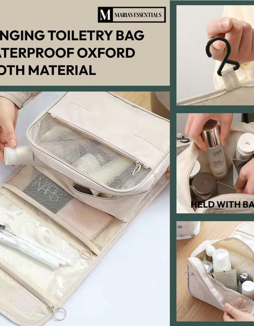 Load image into Gallery viewer, MARIA'S ESSENTIAL Makeup Bag Dual Facial Brush Medium Travel Organizer
