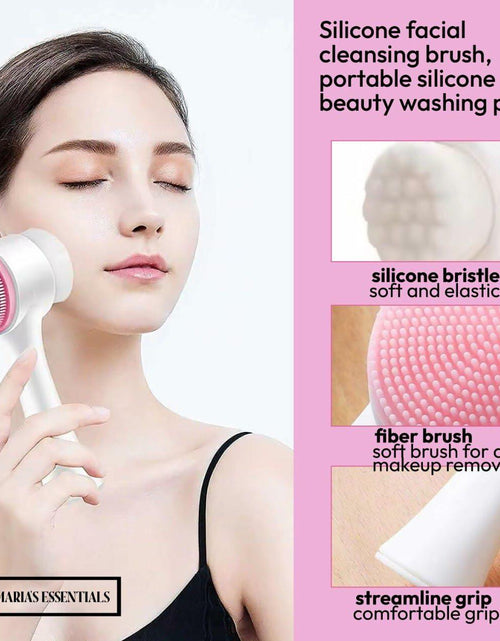 Load image into Gallery viewer, MARIA'S ESSENTIAL Makeup Bag Dual Facial Brush Medium Travel Organizer

