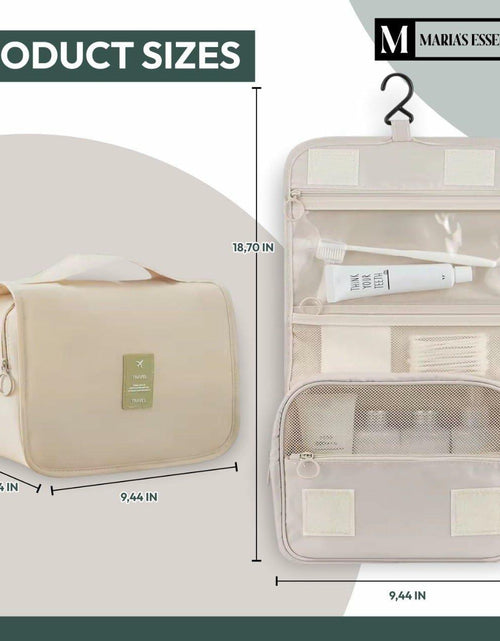 Load image into Gallery viewer, MARIA'S ESSENTIAL Makeup Bag Dual Facial Brush Medium Travel Organizer
