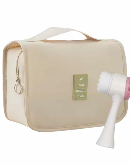 Load image into Gallery viewer, MARIA'S ESSENTIAL Makeup Bag Dual Facial Brush Medium Travel Organizer
