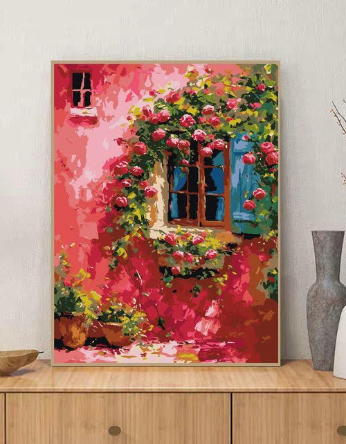 Load image into Gallery viewer, ZRIZQ Paint by Number Kit 12x16 Canvas Butterfly Rose Colorful Box
