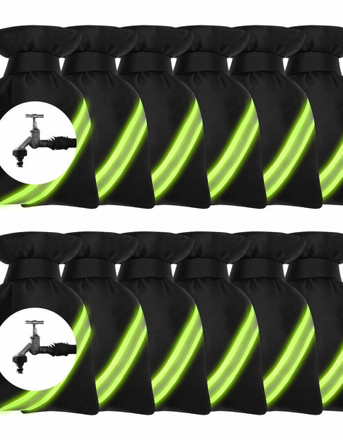 Load image into Gallery viewer, Outdoor Faucet Cover Thickened Waterproof Freeze Protection 8.4x6.8in Black 12pc
