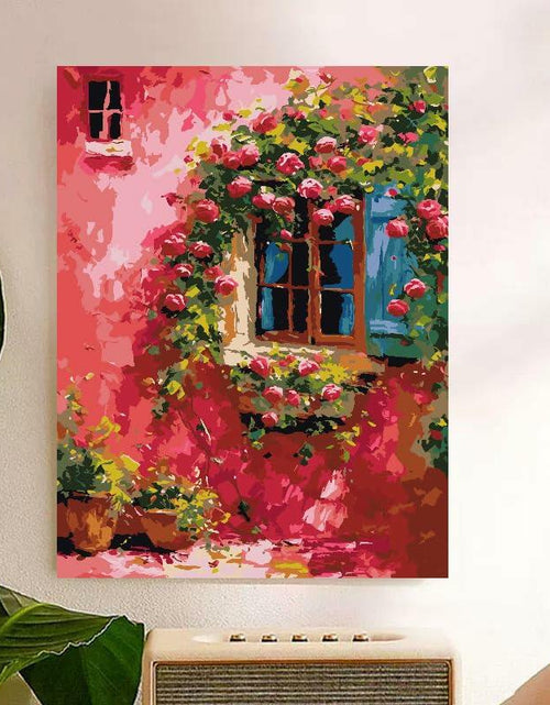 Load image into Gallery viewer, ZRIZQ Paint by Number Kit 12x16 Canvas Butterfly Rose Colorful Box
