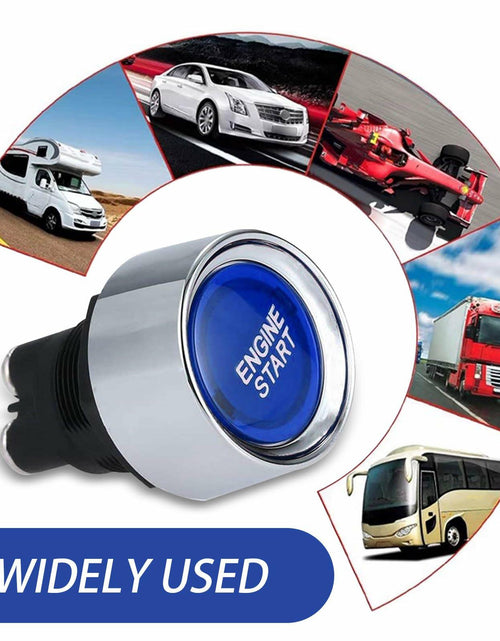 Load image into Gallery viewer, [Like New] DYEKNEE 12V Keyless One-Touch Start Switch 3 Pin Blue Engine Ignition
