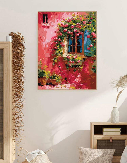 Load image into Gallery viewer, ZRIZQ Paint by Number Kit 12x16 Canvas Butterfly Rose Colorful Box
