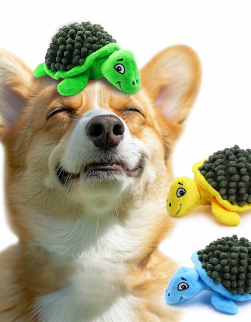 Load image into Gallery viewer, [Like New] Aqezd Turtle Small Dog Squeaky Toy with Ball 2-in-1 Plush BPA-Free
