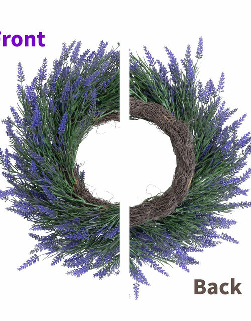Load image into Gallery viewer, JUST FOR PARTY 18" Lavender Wreath Purple Artificial Spring Summer Decor
