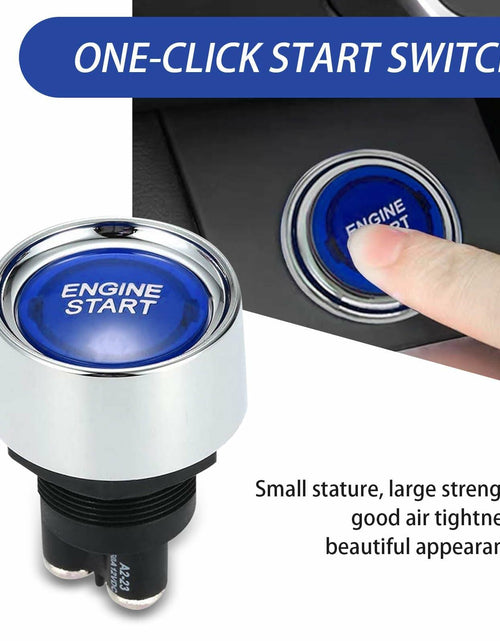 Load image into Gallery viewer, [Like New] DYEKNEE 12V Keyless One-Touch Start Switch 3 Pin Blue Engine Ignition
