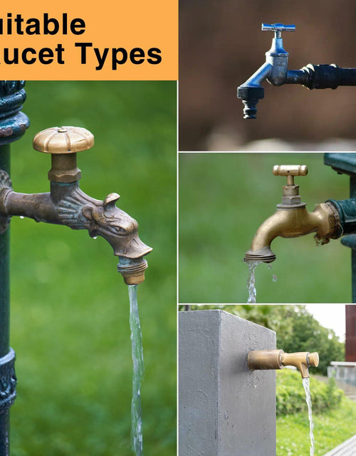 Load image into Gallery viewer, Outdoor Faucet Cover Thickened Waterproof Freeze Protection 8.4x6.8in Black 12pc
