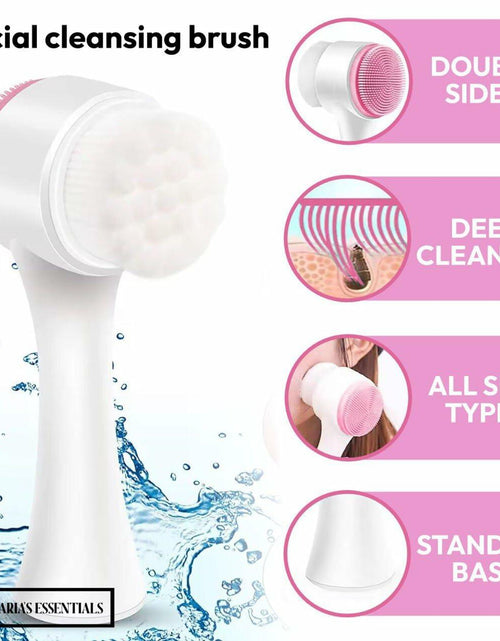 Load image into Gallery viewer, MARIA'S ESSENTIAL Makeup Bag Dual Facial Brush Medium Travel Organizer
