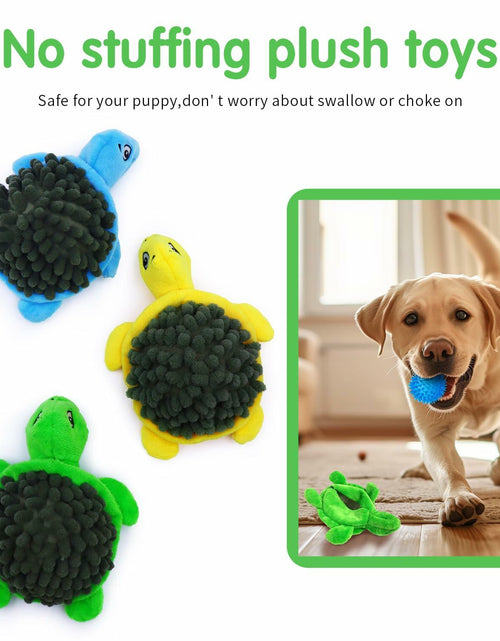 Load image into Gallery viewer, [Like New] Aqezd Turtle Small Dog Squeaky Toy 2-in-1 Plush BPA-Free Rubber Core
