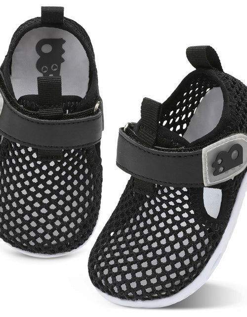 Load image into Gallery viewer, Besroad Kids Water Shoes Aqua Socks Non-Slip Mesh Navy Size 10-10.5 Toddler
