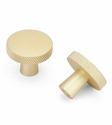 goldenwarm 5 Pack Gold Aluminium Alloy Cabinet Knobs for Drawers