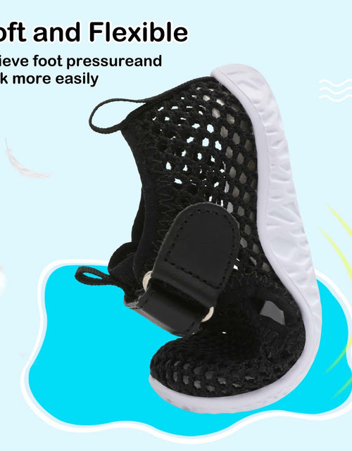 Load image into Gallery viewer, Besroad Kids Water Shoes Aqua Socks Non-Slip Mesh Navy Size 10-10.5 Toddler
