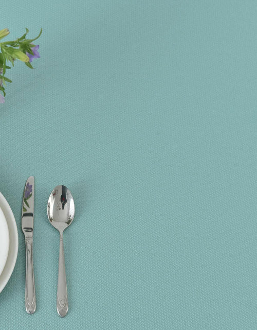 Load image into Gallery viewer, maxmill Jacquard Waterproof Spillproof Tablecloth 60x60 Turquoise
