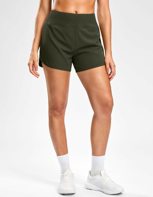 Load image into Gallery viewer, G Gradual Women's Running Shorts Mesh Liner Phone Pockets Olive Size XXS

