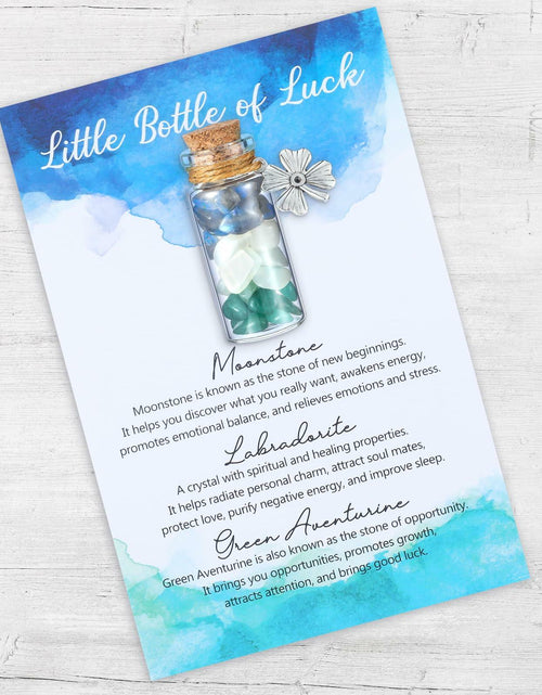 Load image into Gallery viewer, Reallnaive Good Luck Crystal Gemstone Bottle Souvenir Gift 0.13lb
