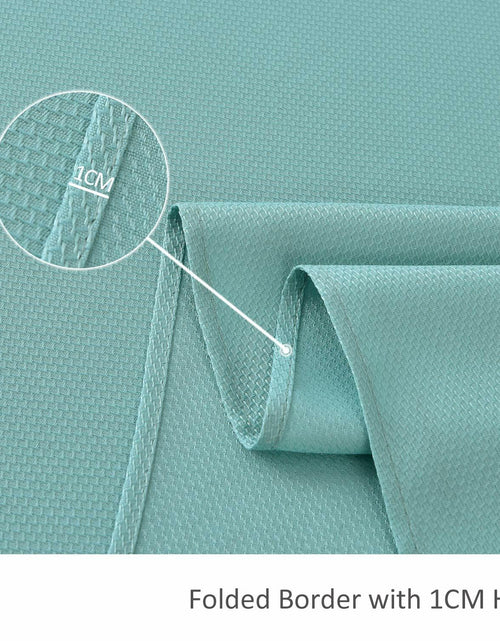 Load image into Gallery viewer, maxmill Jacquard Waterproof Spillproof Tablecloth 60x60 Turquoise
