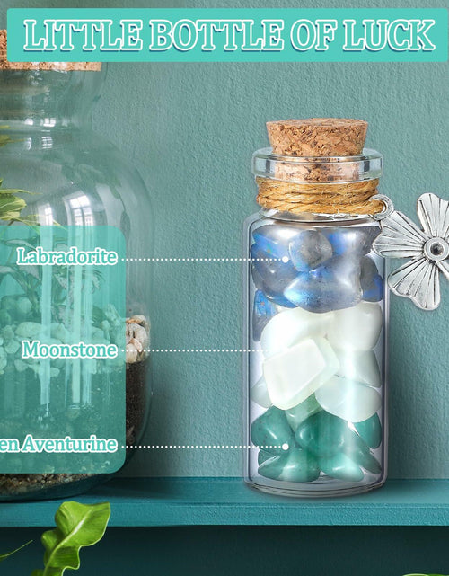 Load image into Gallery viewer, Reallnaive Good Luck Crystal Gemstone Bottle Souvenir Gift 0.13lb
