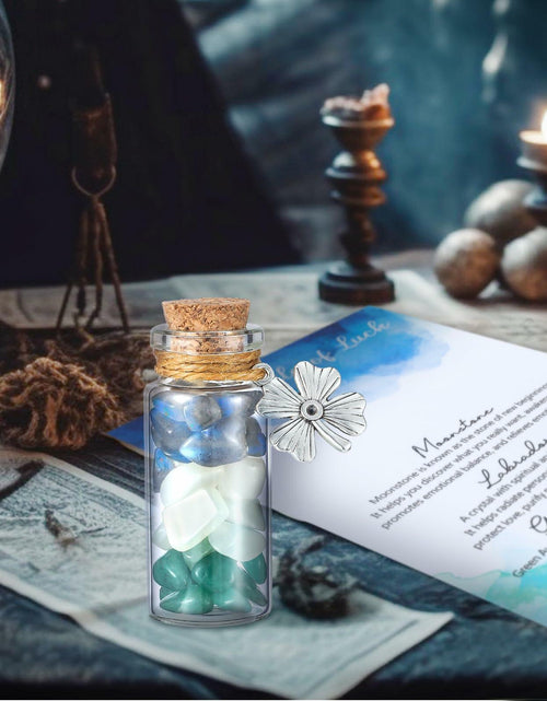 Load image into Gallery viewer, Reallnaive Good Luck Crystal Gemstone Bottle Souvenir Gift 0.13lb
