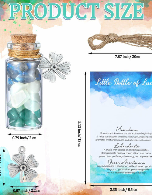 Load image into Gallery viewer, Reallnaive Good Luck Crystal Gemstone Bottle Souvenir Gift 0.13lb
