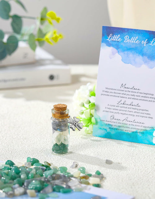 Load image into Gallery viewer, Reallnaive Good Luck Crystal Gemstone Bottle Souvenir Gift 0.13lb
