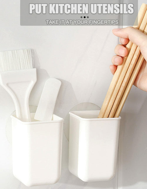 Load image into Gallery viewer, ORIJOYNA 2 Pack Wall Mounted Self-Adhesive Toothbrush Holder White
