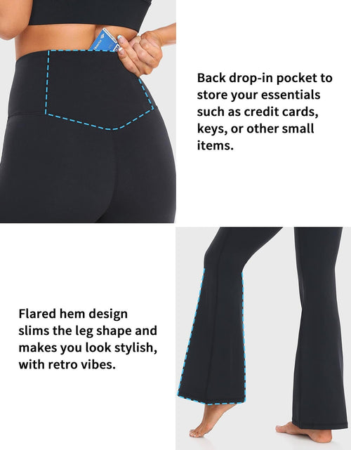 Load image into Gallery viewer, YUNOGA Women’s High Waist Bootcut (Flared) Leggings in Roasted Brown, Size L
