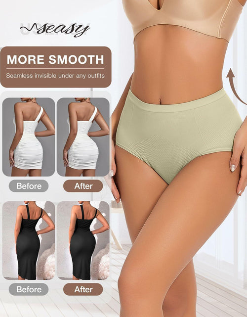 Load image into Gallery viewer, USEASY Mid Waist Tummy Control Seamless Shapewear Women Mint Size S
