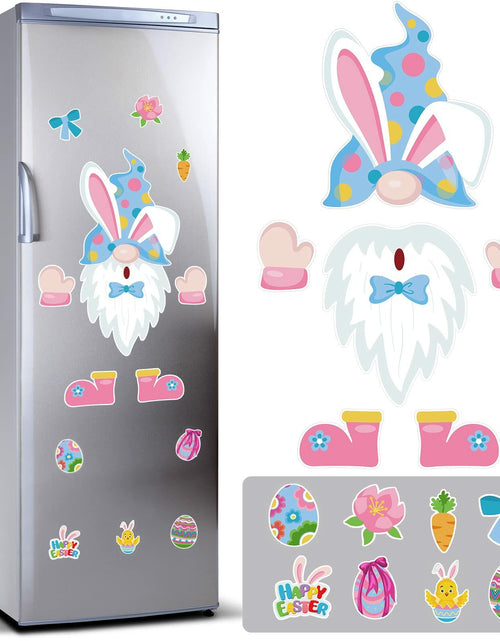 Load image into Gallery viewer, Weewooday 14pcs Easter Gnomes Refrigerator Magnets Multicolor Holiday Set

