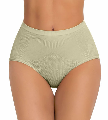 USEASY Mid Waist Tummy Control Seamless Shapewear Women Mint Size S